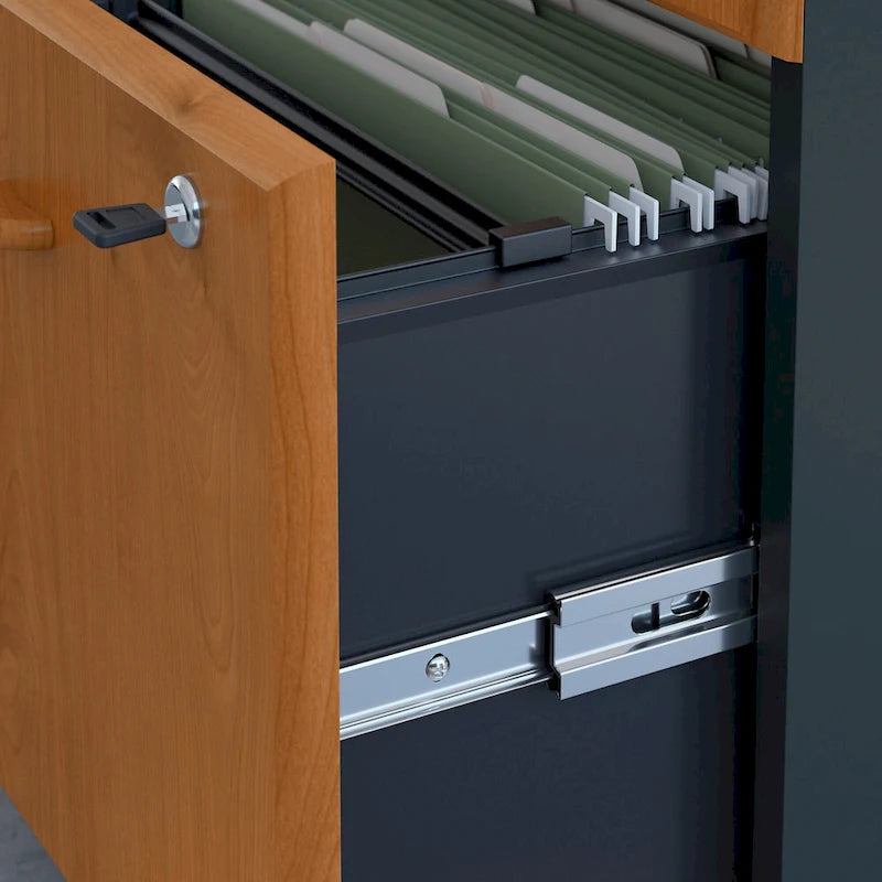 48W Desk with Mobile File Cabinet