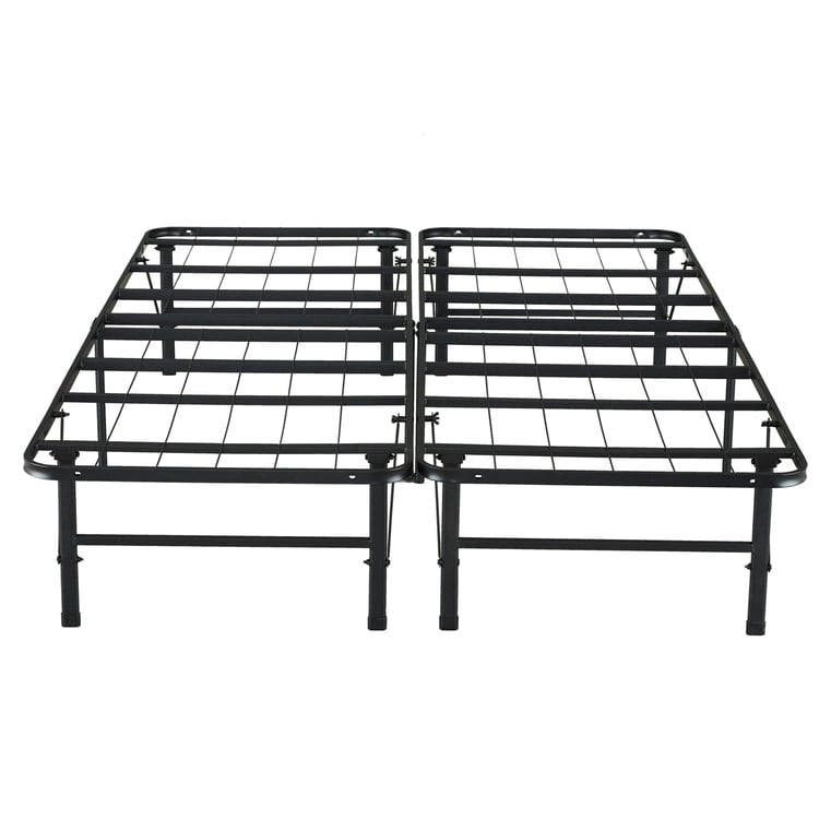 Cadre de lit plateforme pliable en métal de 14 pouces