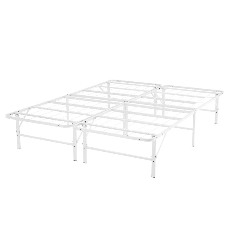 Cadre de lit plateforme pliable en métal de 14 pouces